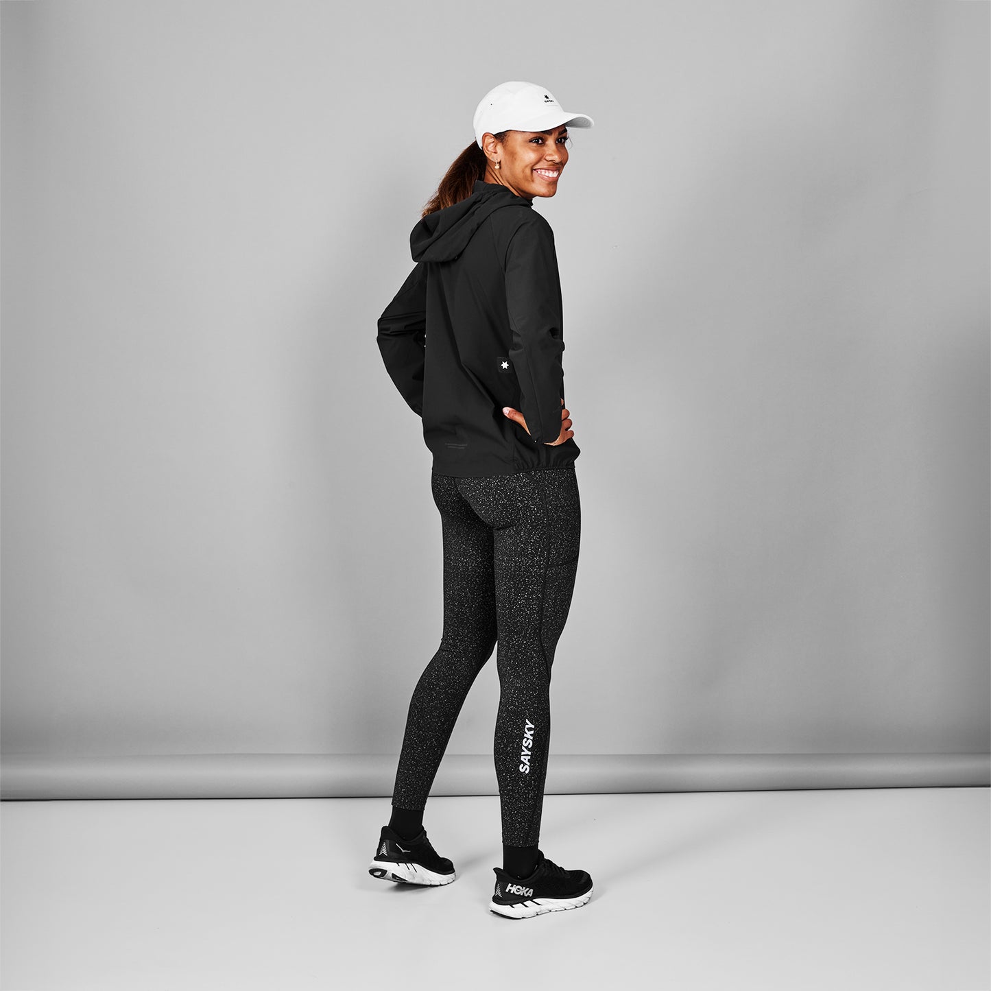 W PACE JACKET | HOODED BLACK - SAYSKY