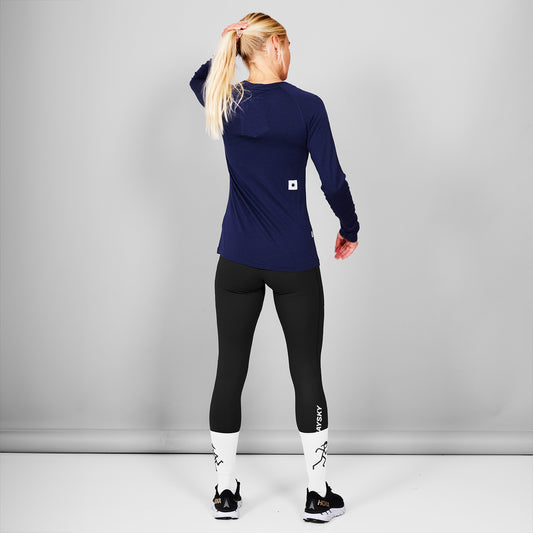 W MERINO BASELAYER LONGSLEEVE | BLUE - SAYSKY