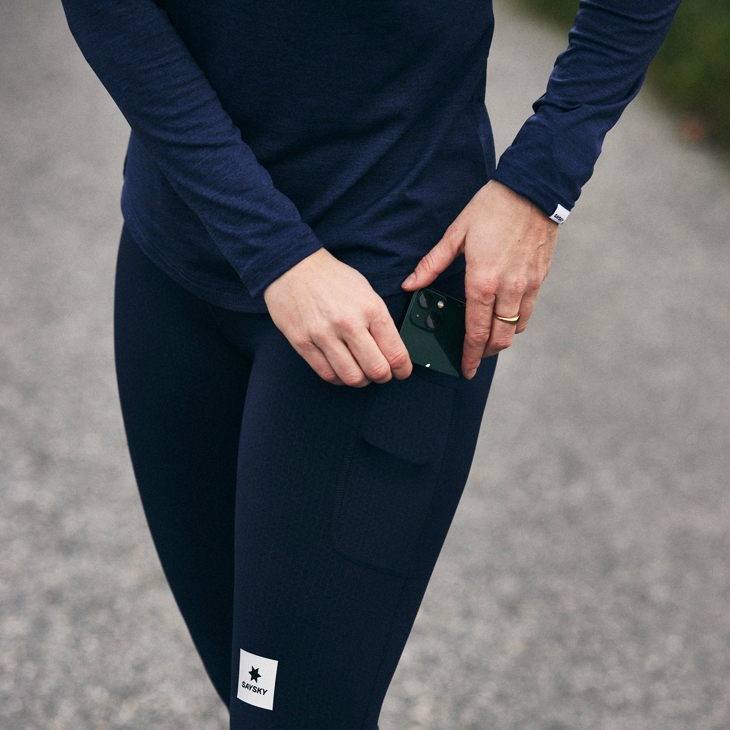 W COMBAT+ LONG TIGHTS | BLUE - SAYSKY