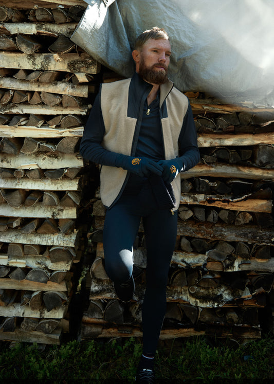 VÄSTANEDE MERINO FLEECE VEST | BEIGE - YMR