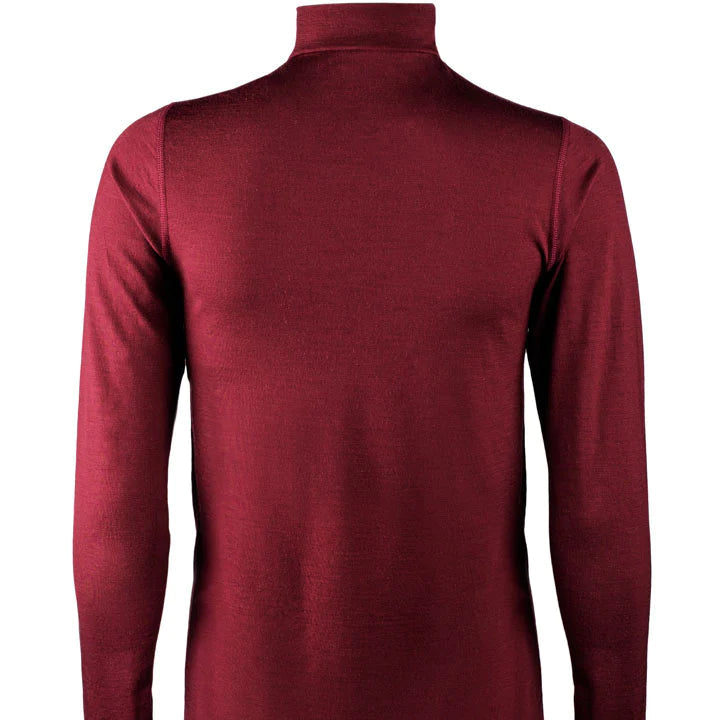 VÄSTANEDE LADIES MERINO LONGSLEEVE | BURGUNDY - YMR