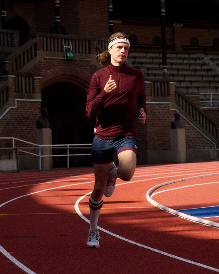 VÄSTANEDE MERINO LONGSLEEVE | BURGUNDY - YMR