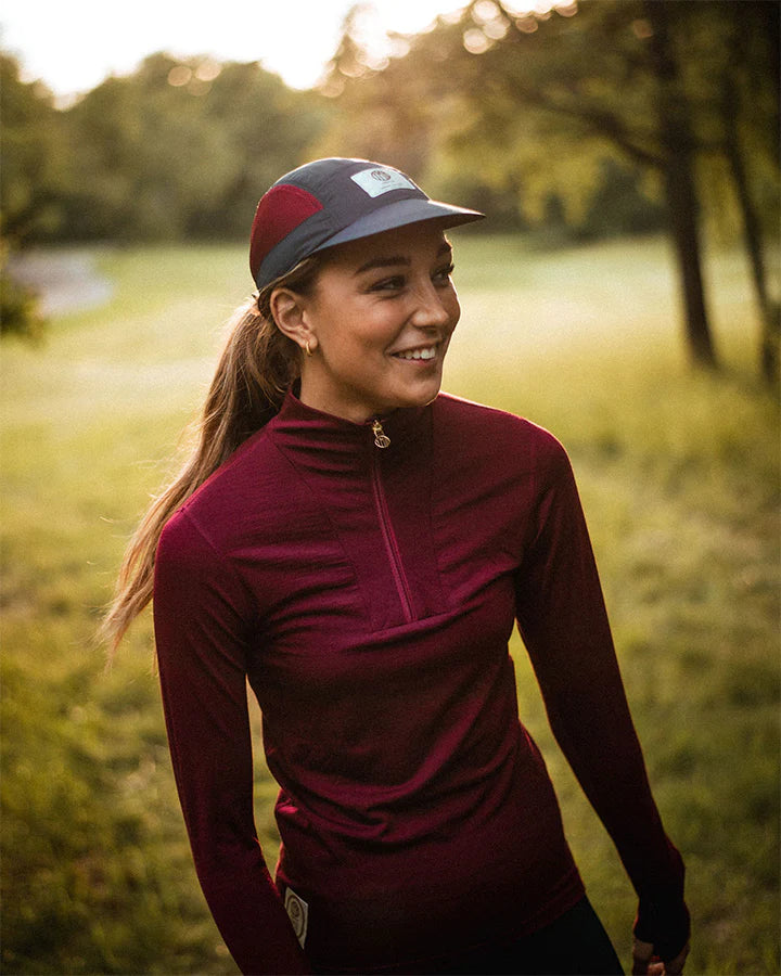 VÄSTANEDE LADIES MERINO | LONGSLEEVE BURGUNDY - YMR