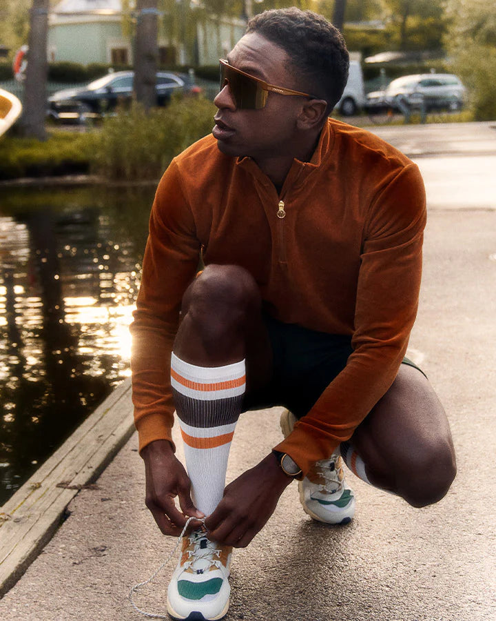 PLUSH HALF ZIP | AMBER - YMR
