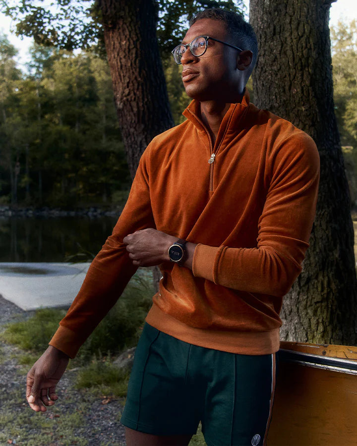PLUSH HALF ZIP | AMBER - YMR