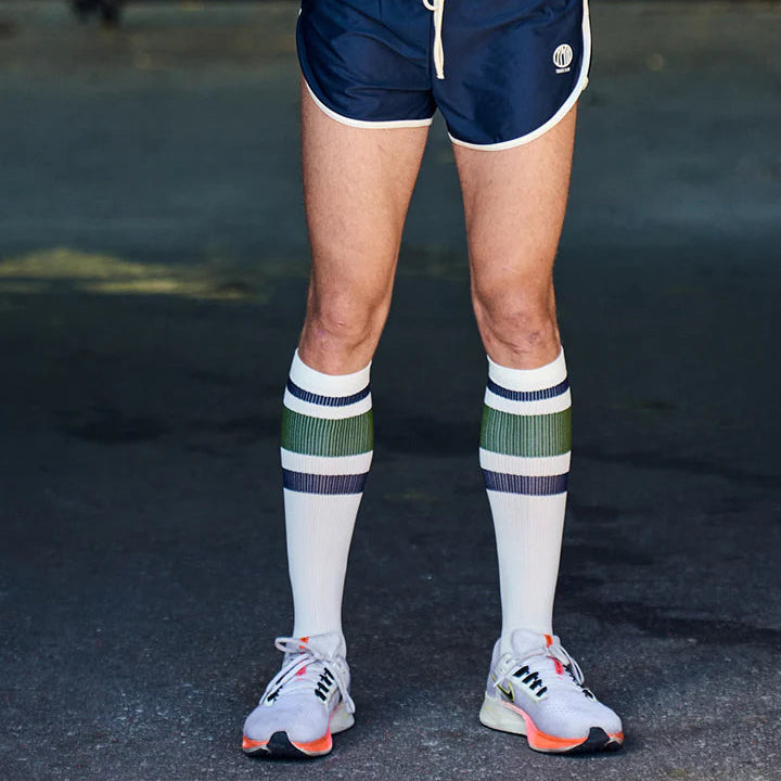 ÅSUNDEN COMPRESSION SOCKS | OFF-WHITE/GREEN - YMR