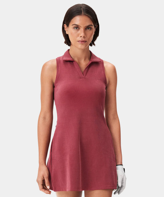 AMANDA RUBY RED PERFORMANCE DRESS - MACADE GOLF