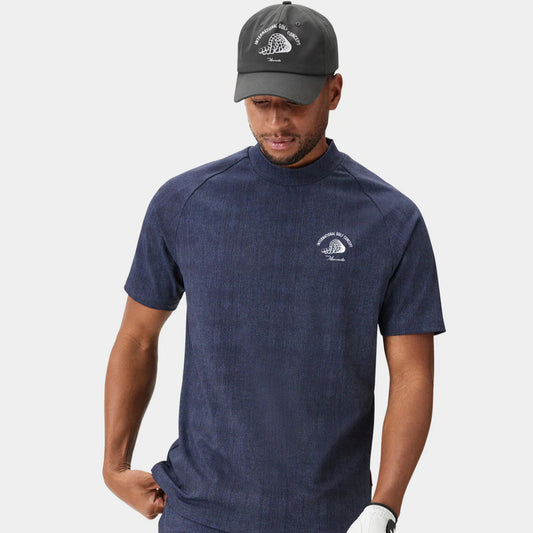 PLAYERS MOCK TEE | DARK BLUE - MACADE GOLF