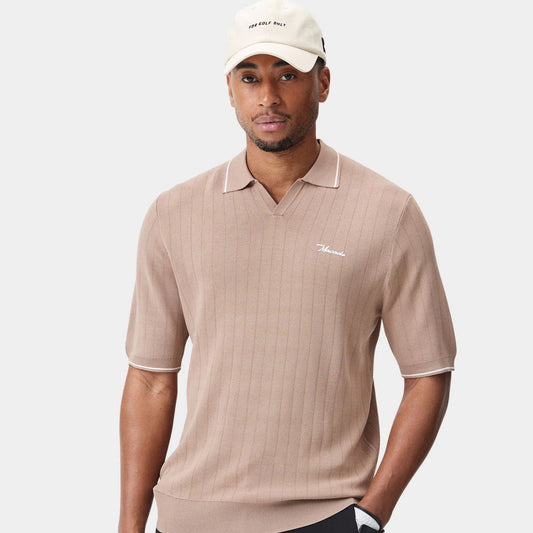 RANGE KNIT SHIRT | SAND - MACADE GOLF