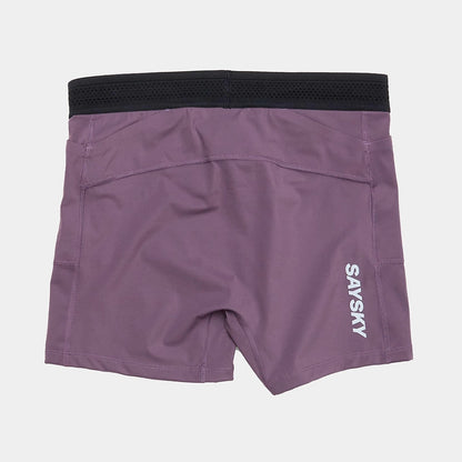W FLOW+ RACE SHORT TIGHTS 4'' | PURPLE - SAYSKY