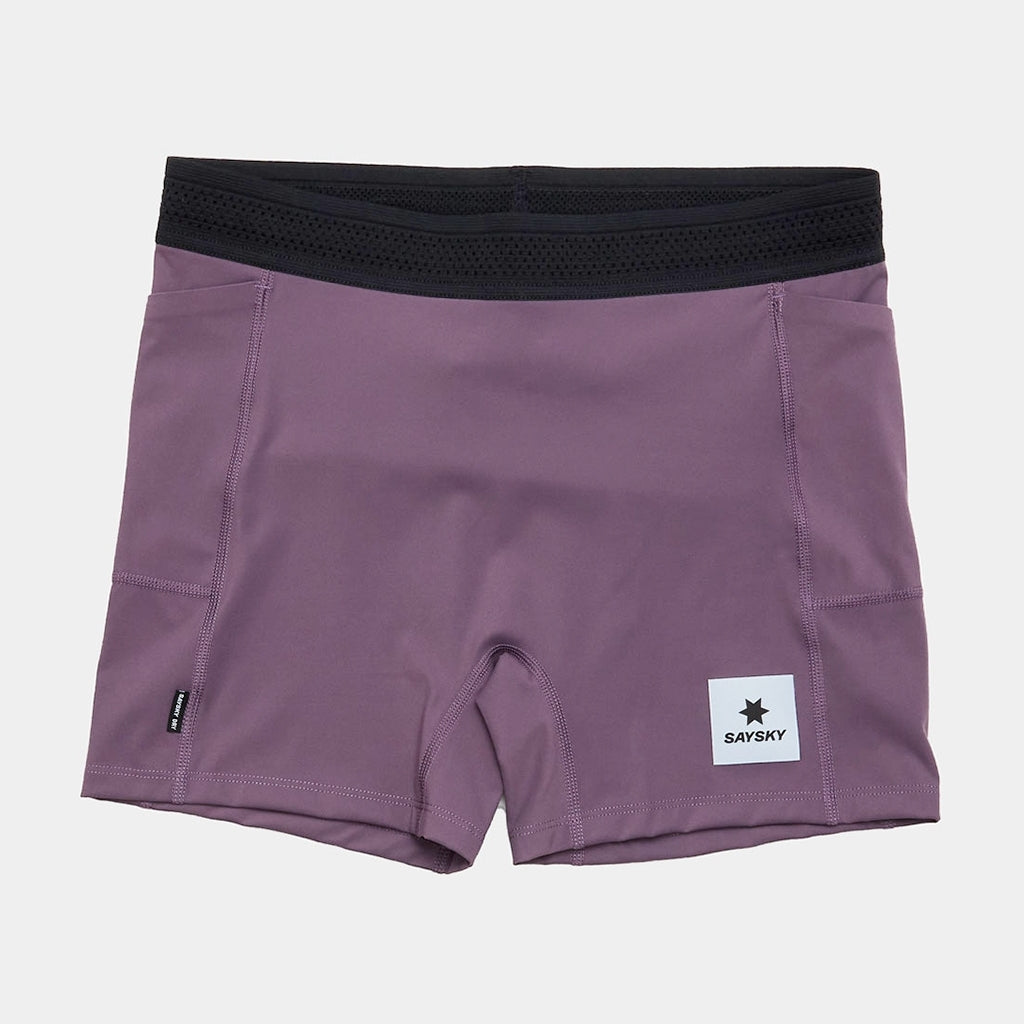 W FLOW+ RACE SHORT TIGHTS 4'' | PURPLE - SAYSKY