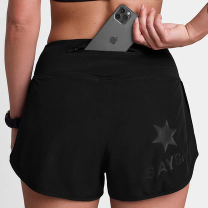 W PACE SHORTS 3" | BLACK - SAYSKY