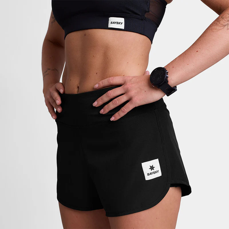 W PACE SHORTS 3" | BLACK - SAYSKY
