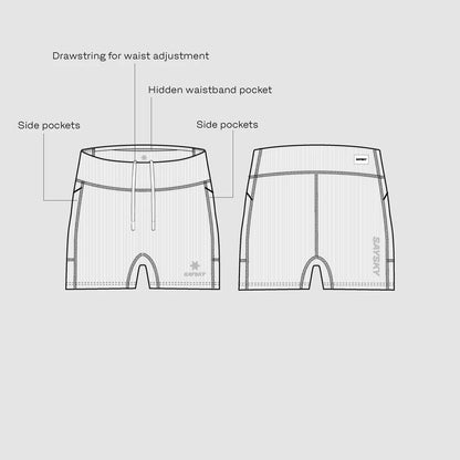 W COMBAT+ RIB SHORT TIGHTS 4" | COFFEE - SAYSKY