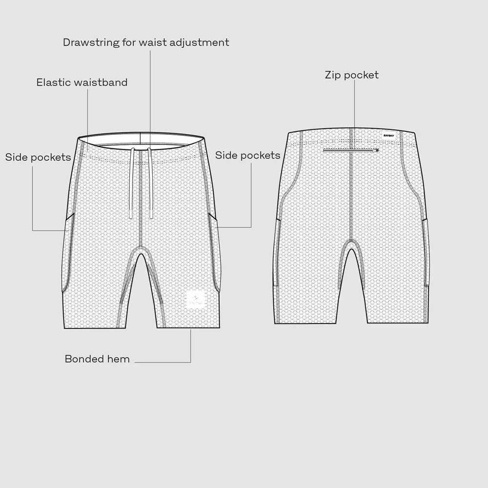 COMBAT+ SHORT TIGHTS 9'' | BLACK - BML X SAYSKY