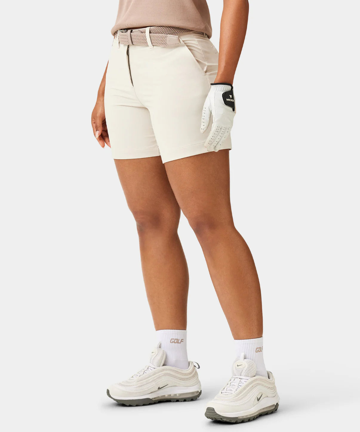 W FLEX SHORTS | BONE WHITE - MACADE GOLF