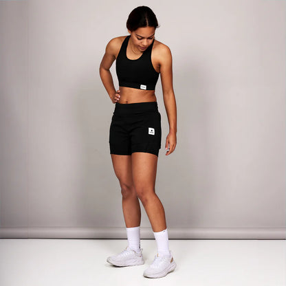 W PACE 2 IN 1 SHORTS 3" | BLACK - SAYSKY