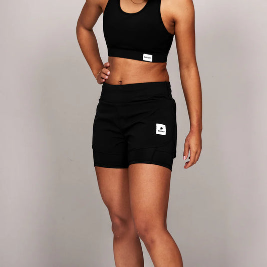 W PACE 2 IN 1 SHORTS 3" | BLACK - SAYSKY
