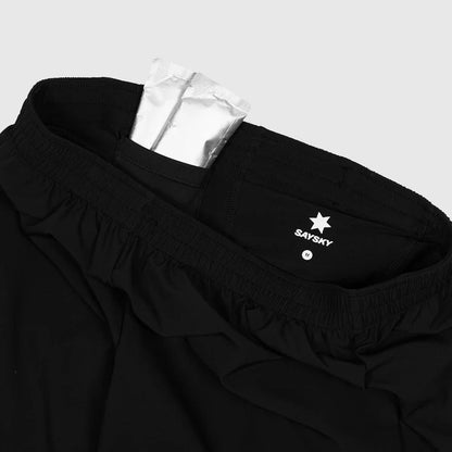 PACE 2 IN 1 SHORTS 5" | BLACK - SAYSKY
