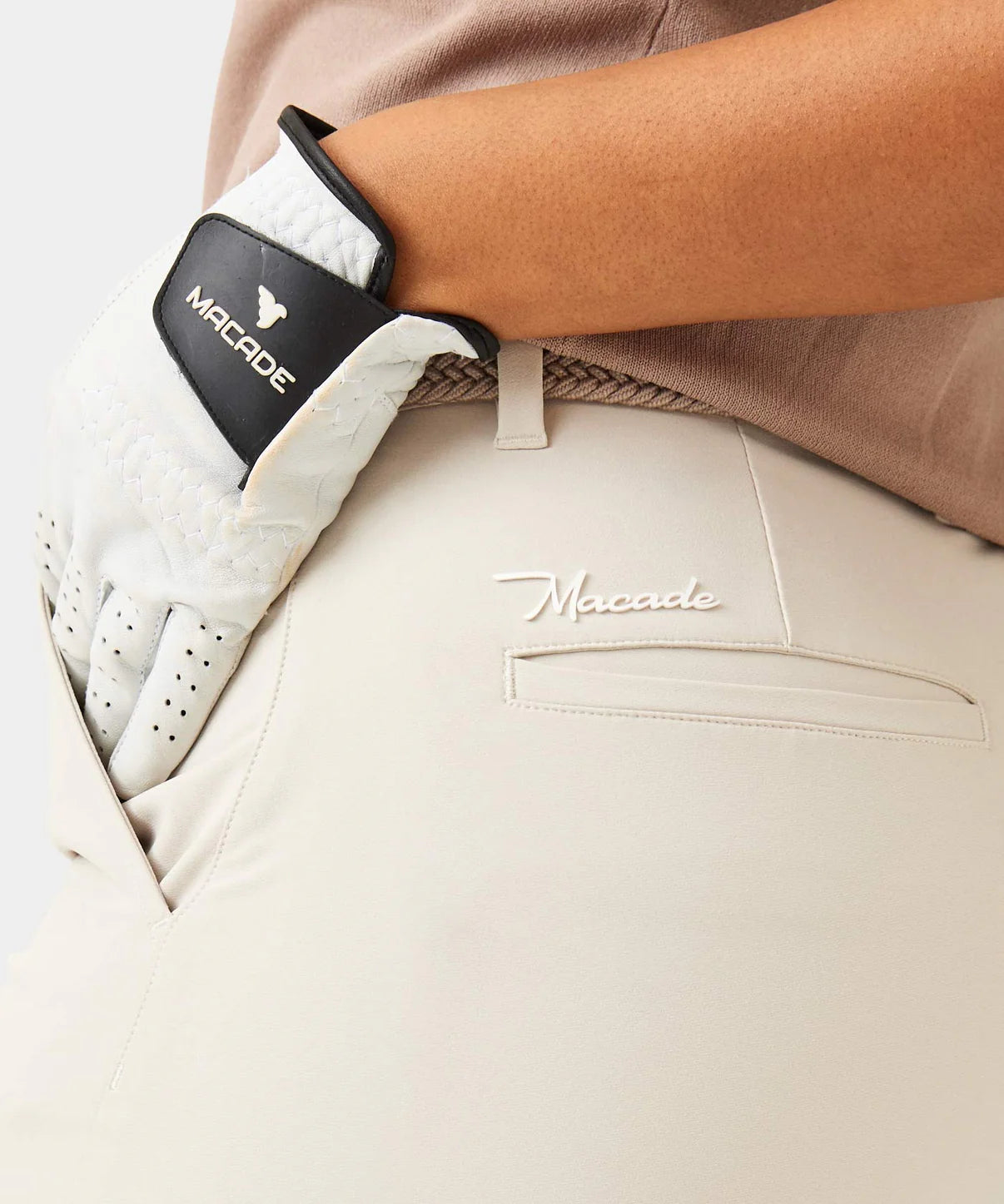 W FLEX SHORTS | BONE WHITE - MACADE GOLF