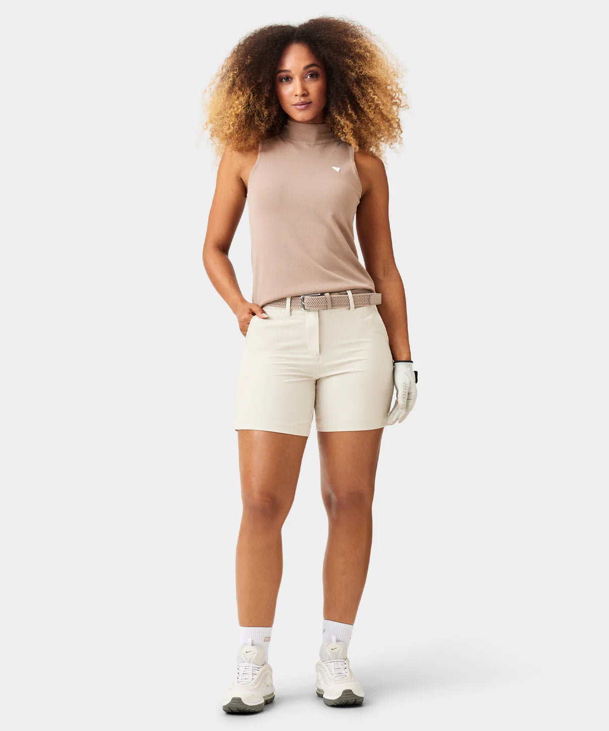 W FLEX SHORTS | BONE WHITE - MACADE GOLF