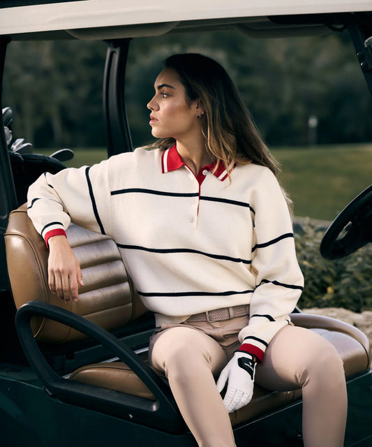POWDER CLUB KNIT POLO SWEATER - MACADE GOLF