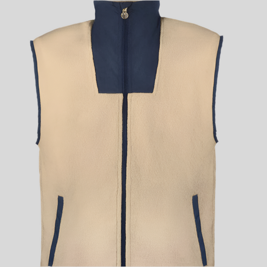 VÄSTANEDE MERINO FLEECE VEST | BEIGE - YMR