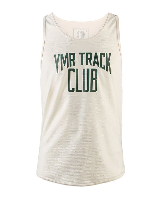 ÄNGGÅRDEN MENS SINGLET OFF-WHITE/GREEN - YMR