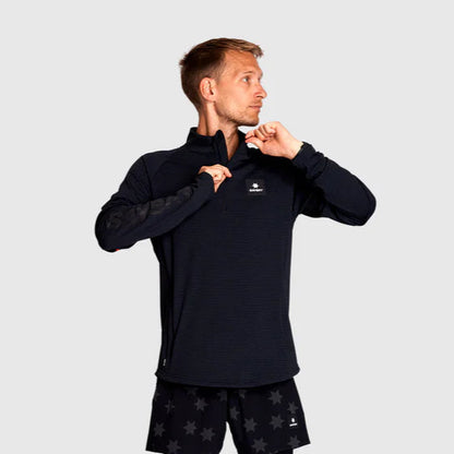 BLAZE HALF-ZIP FLEECE | BLACK - SAYSKY