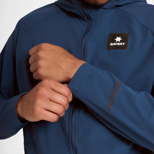 PACE FLEX HOODED JACKET | BLUE - SAYSKY