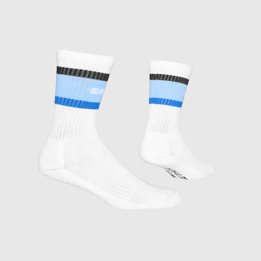 EVERYDAY CREW SOCKS | WHITE / BLUE - SAYSKY
