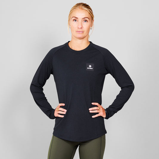 W BLAZE LONGSLEEVE FLEECE | BLACK - SAYSKY