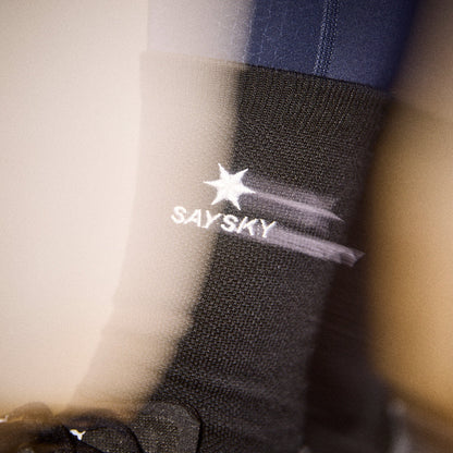 MERINO SOCKS | LOGO BLACK - SAYSKY