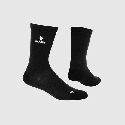 MERINO SOCKS | LOGO BLACK - SAYSKY
