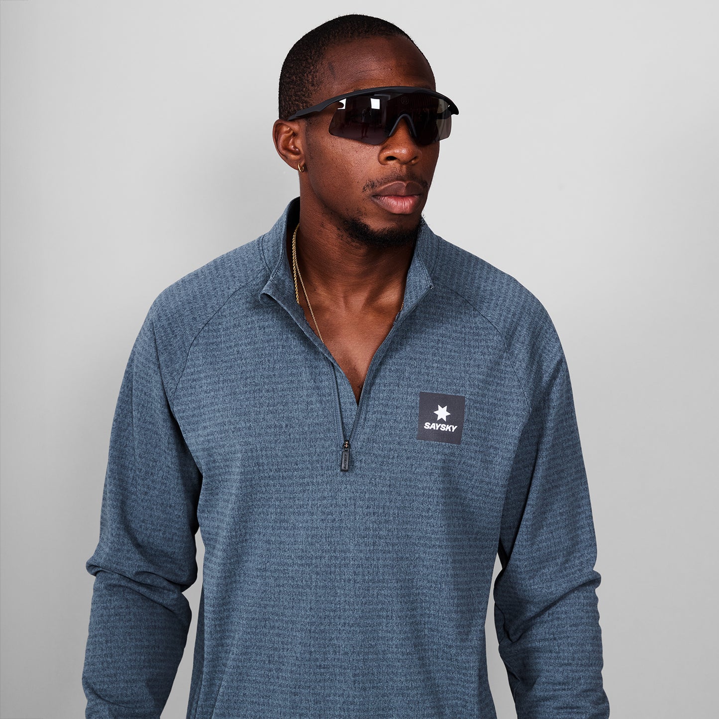 BLAZE HALF-ZIP FLEECE | BLUE - SAYSKY