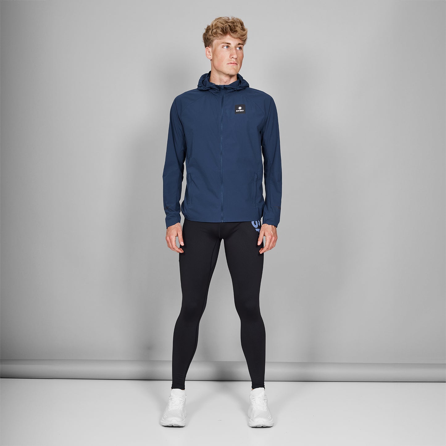 PACE FLEX HOODED JACKET | BLUE - SAYSKY