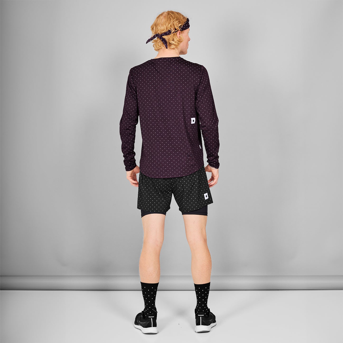 PACE LONGSLEEVE | REFLECTIVE POLKA PURPLE - SAYSKY