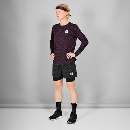 PACE LONGSLEEVE | REFLECTIVE POLKA PURPLE - SAYSKY