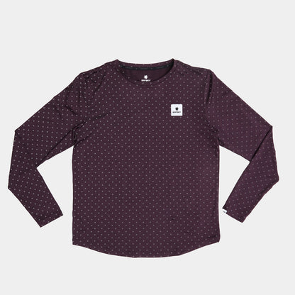 PACE LONGSLEEVE | REFLECTIVE POLKA PURPLE - SAYSKY