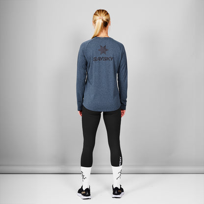 W BLAZE LONGSLEEVE FLEECE | BLUE - SAYSKY