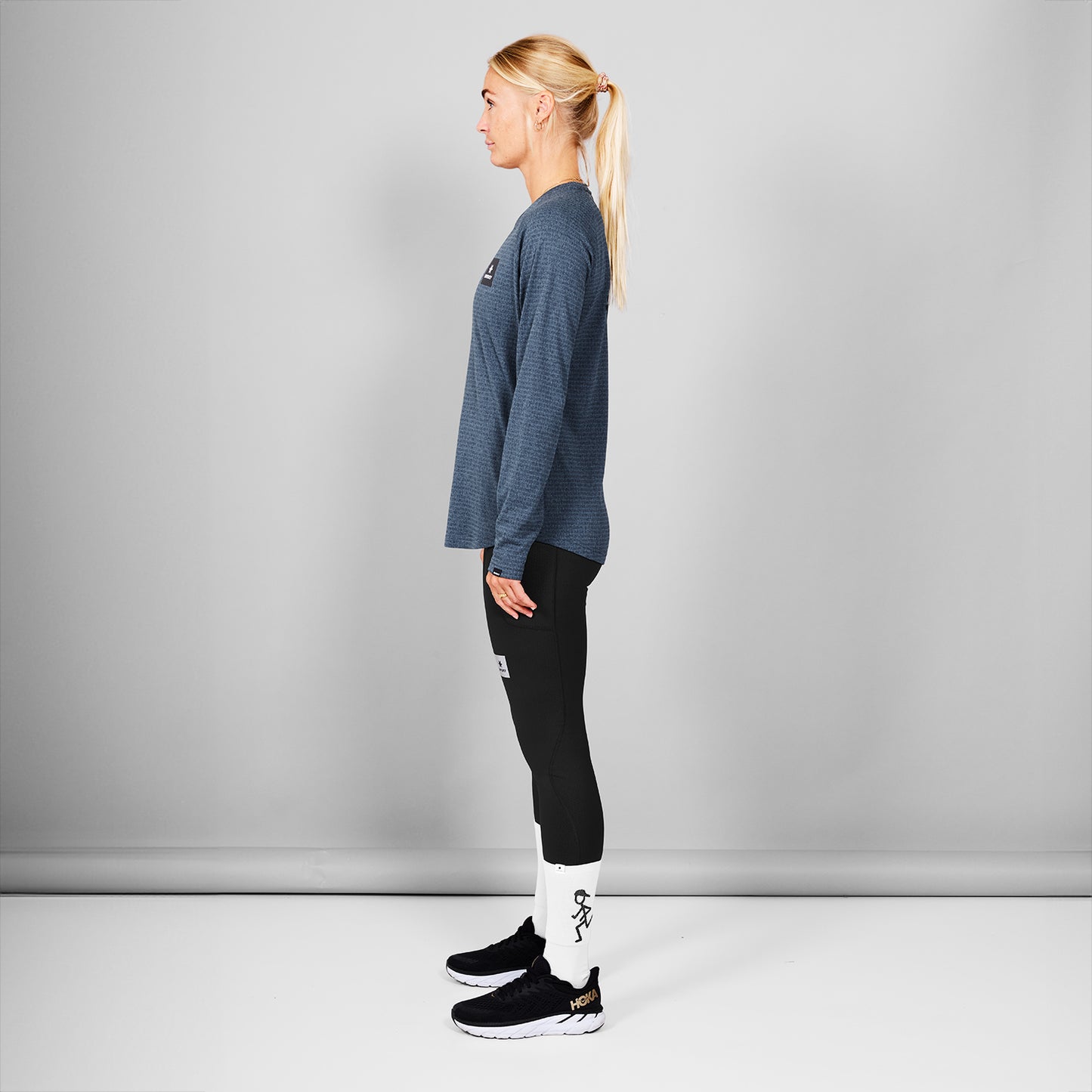 W BLAZE LONGSLEEVE FLEECE | BLUE - SAYSKY