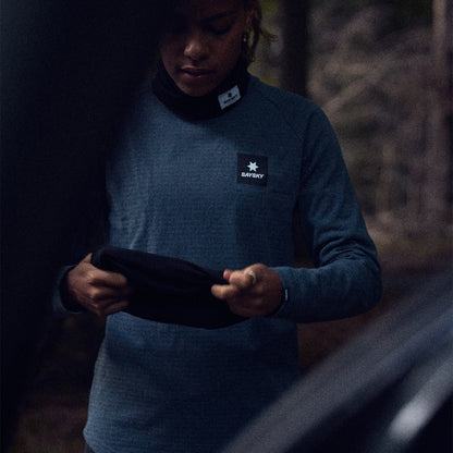 W BLAZE LONGSLEEVE FLEECE | BLUE - SAYSKY