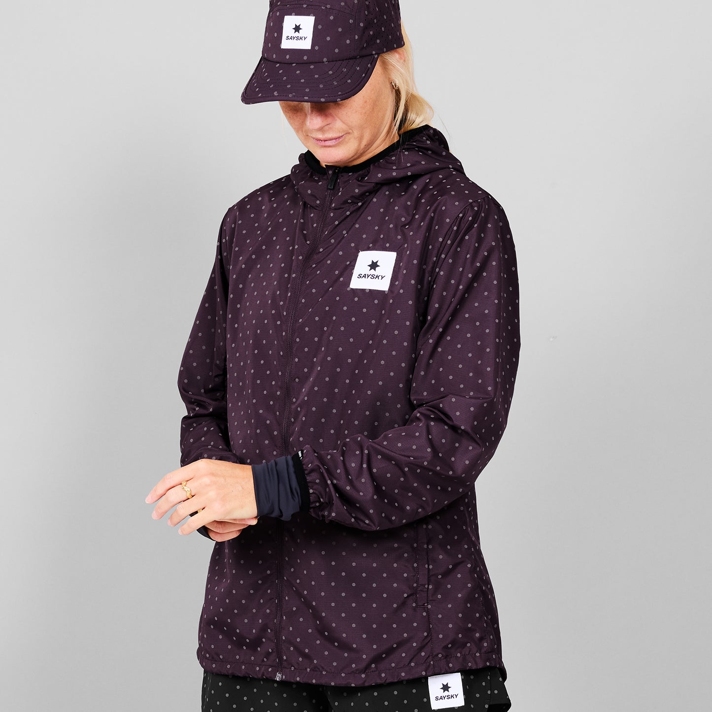 W BLAZE JACKET | POLKA REFLECTIVE PURPLE - SAYSKY