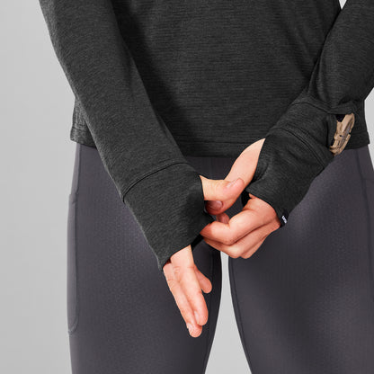 W FLOW LONGSLEEVE | BLACK - SAYSKY