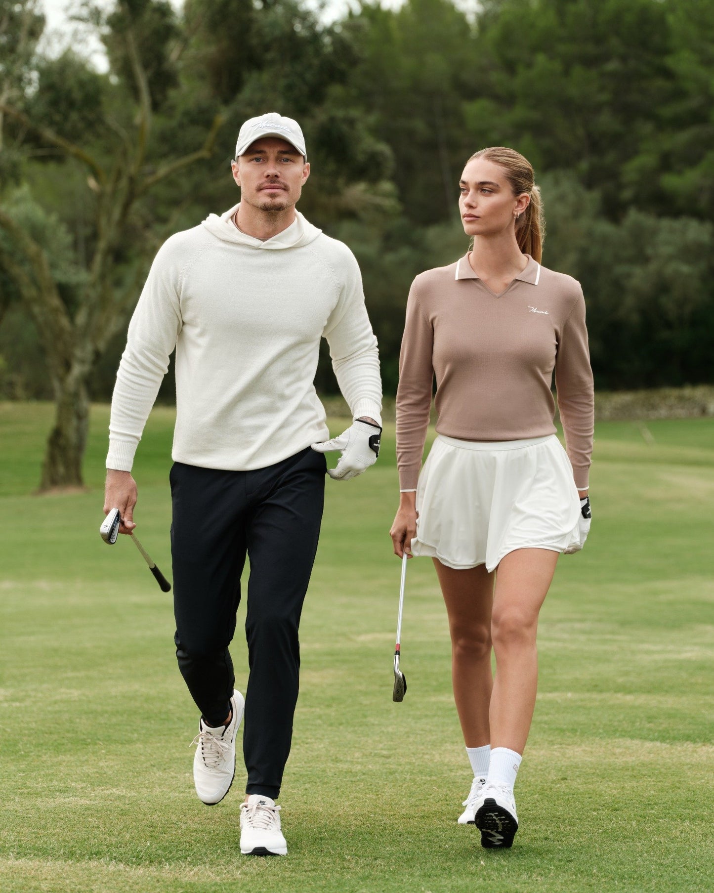 TECH KNIT HOODIE | WHITE - MACADE GOLF