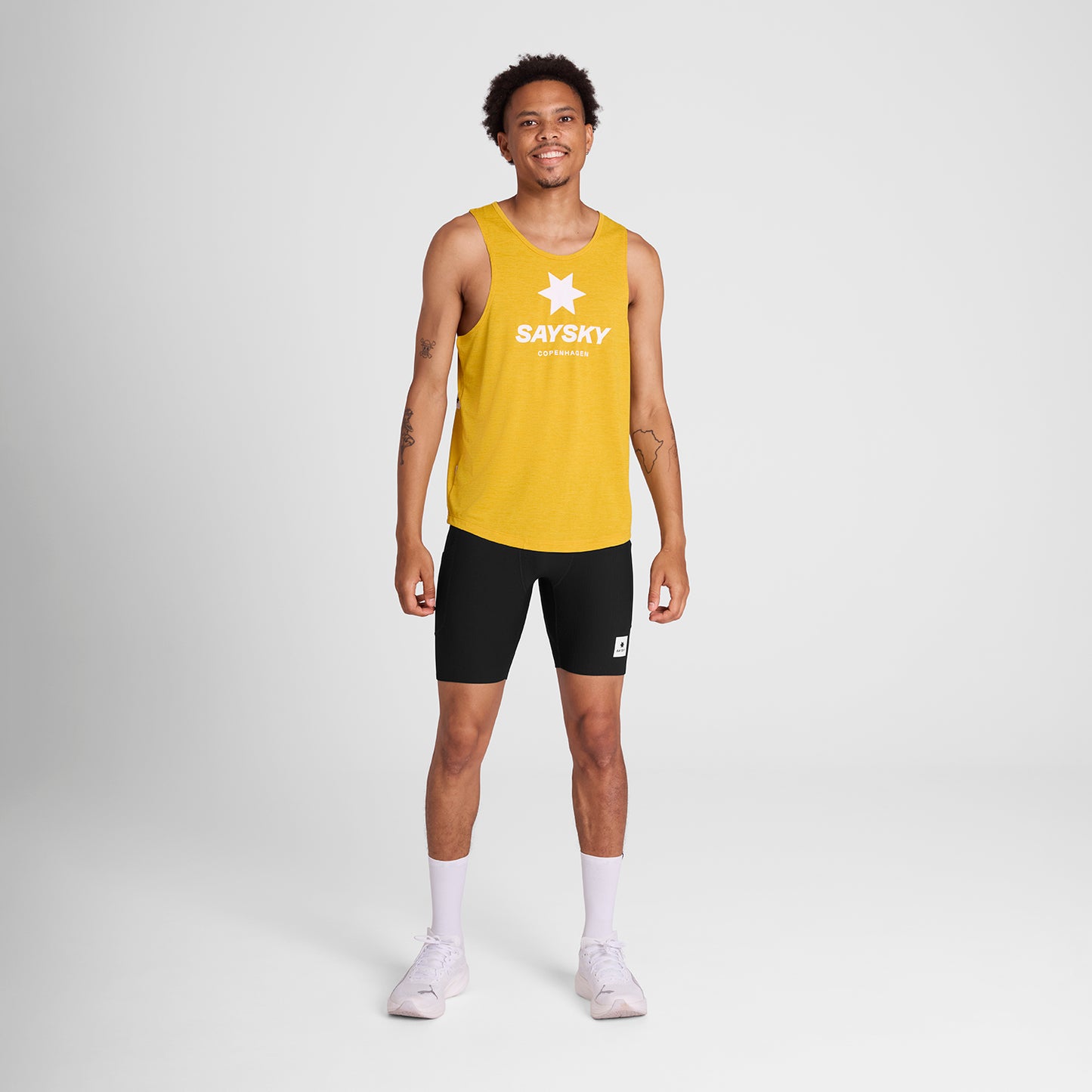 COMBAT PRO SINGLET LOGO | YELLOW - SAYSKY