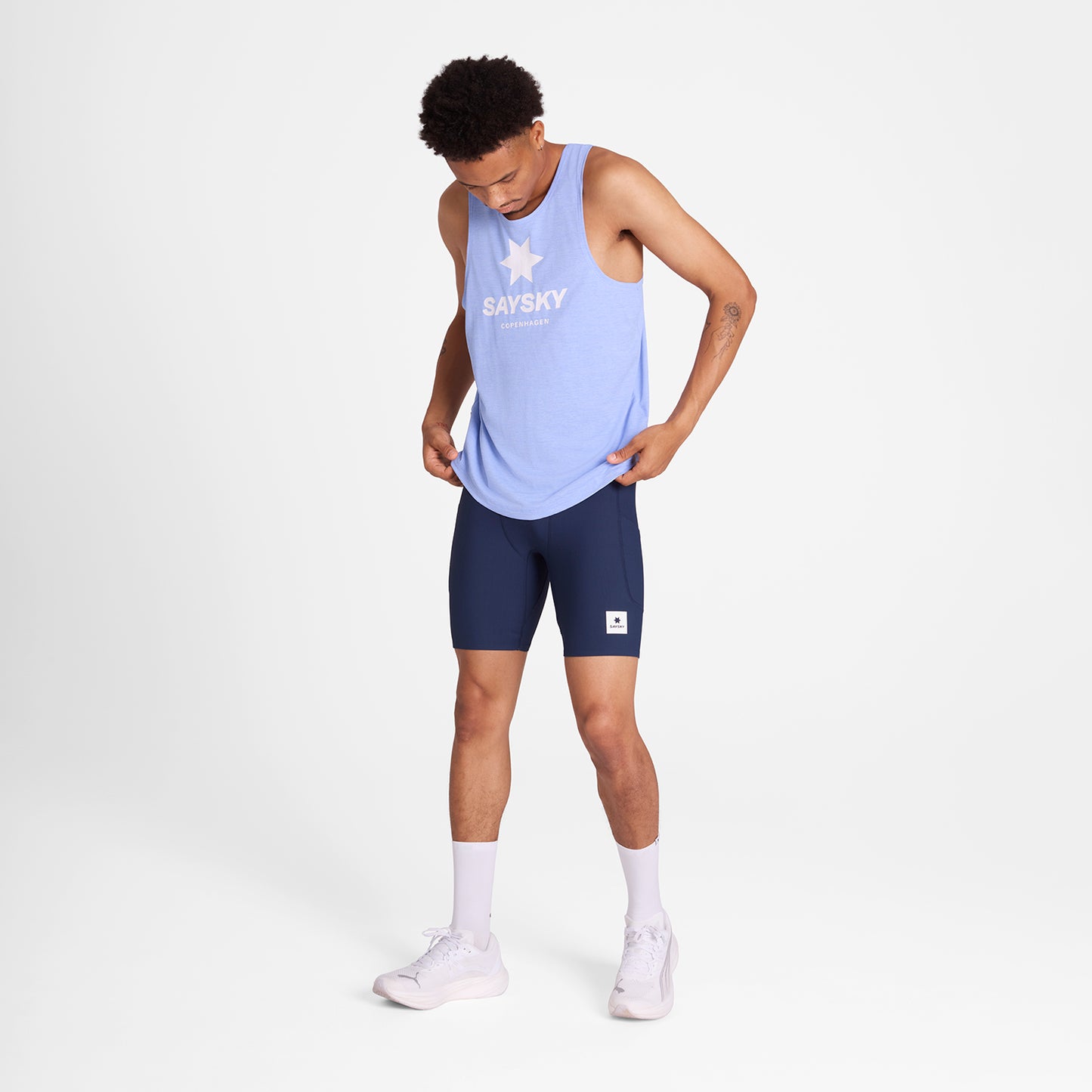 COMBAT PRO SINGLET LOGO | PURPLE - SAYSKY