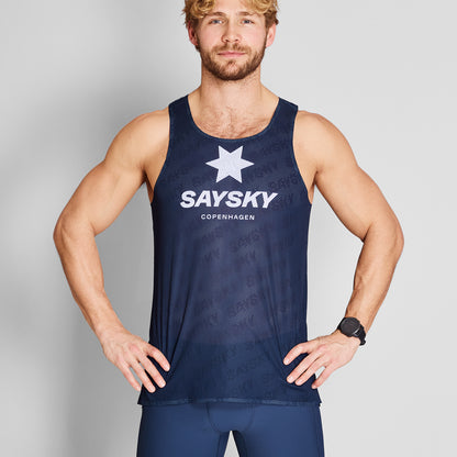 FLOW AIR SINGLET | BLUE - SAYSKY