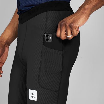 COMBAT+ RIB SHORT TIGHTS 8" | BLACK - SAYSKY