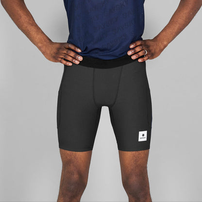 COMBAT+ RIB SHORT TIGHTS 8" | BLACK - SAYSKY